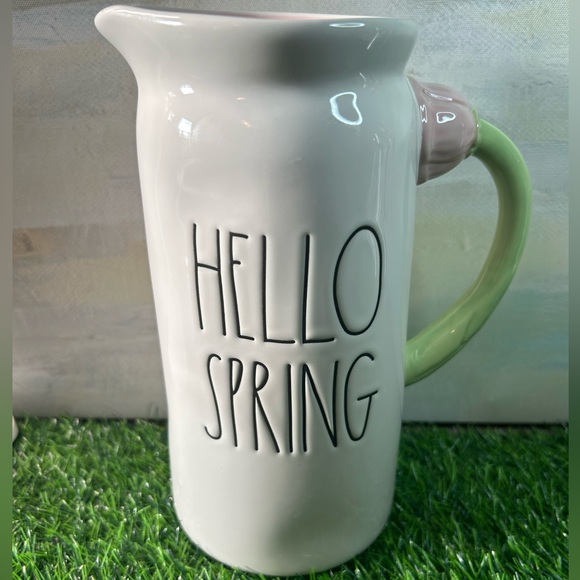 Rae Dunn Hello Spring Large Pitcher - Picture 2 of 7